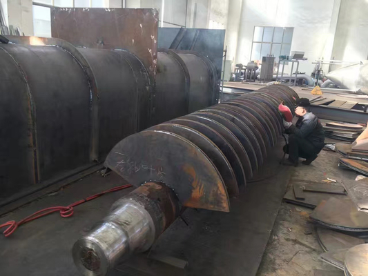 10rpm à la machine de séchage économiseuse d'énergie creuse de boue de dessiccateur de palette de 25rpm 4KW
