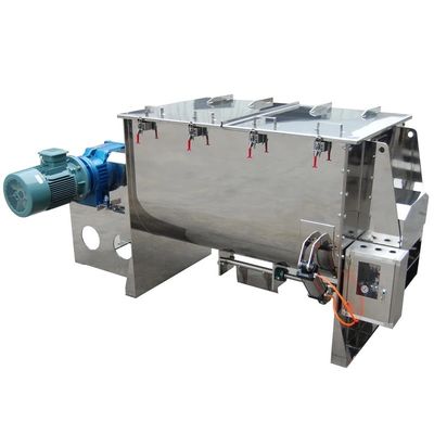 Double machine horizontale de mélangeur du mélangeur 1000L de ruban de l'acier inoxydable 11KW