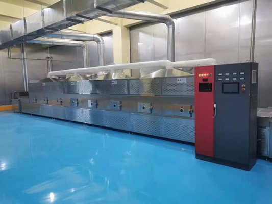 tunnel Oven Industrial Drying Machine à micro-ondes de poudre de 48-60kg/H Kava
