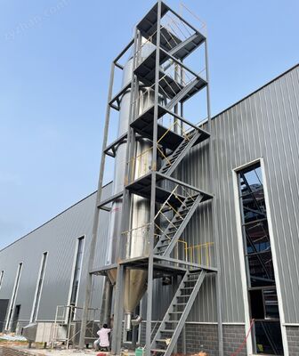Dessiccateur de pulvérisation de pulvérisation de pression économiseuse d'énergie industrielle pour la production de granules sphériques