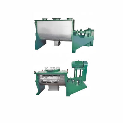 Compact 100L machine de mélange à ruban horizontal en acier inoxydable 30-50kg mélangeur de poudre de lot