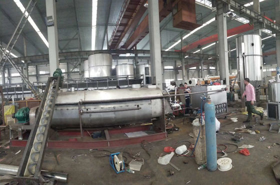 10rpm à la machine de séchage économiseuse d'énergie creuse de boue de dessiccateur de palette de 25rpm 4KW