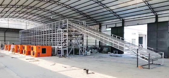 Machine de séchage industrielle continue de circulation d'air chaud de dessiccateur de ceinture de grande capacité