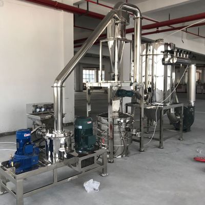 Pulverizer 304 pharmaceutique d'acier inoxydable de machine de meulage de broyeur à marteaux de produits chimiques